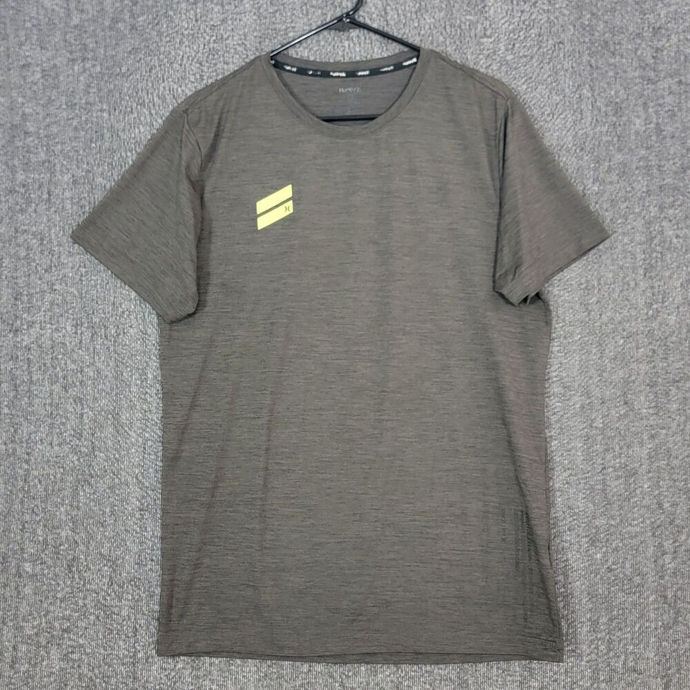 Hurley T-Shirt Mens Medium Heather Green Short Sleeve Performance Athletic Top